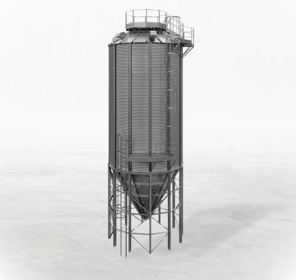 Silos Metálicos (Ração e Milho)